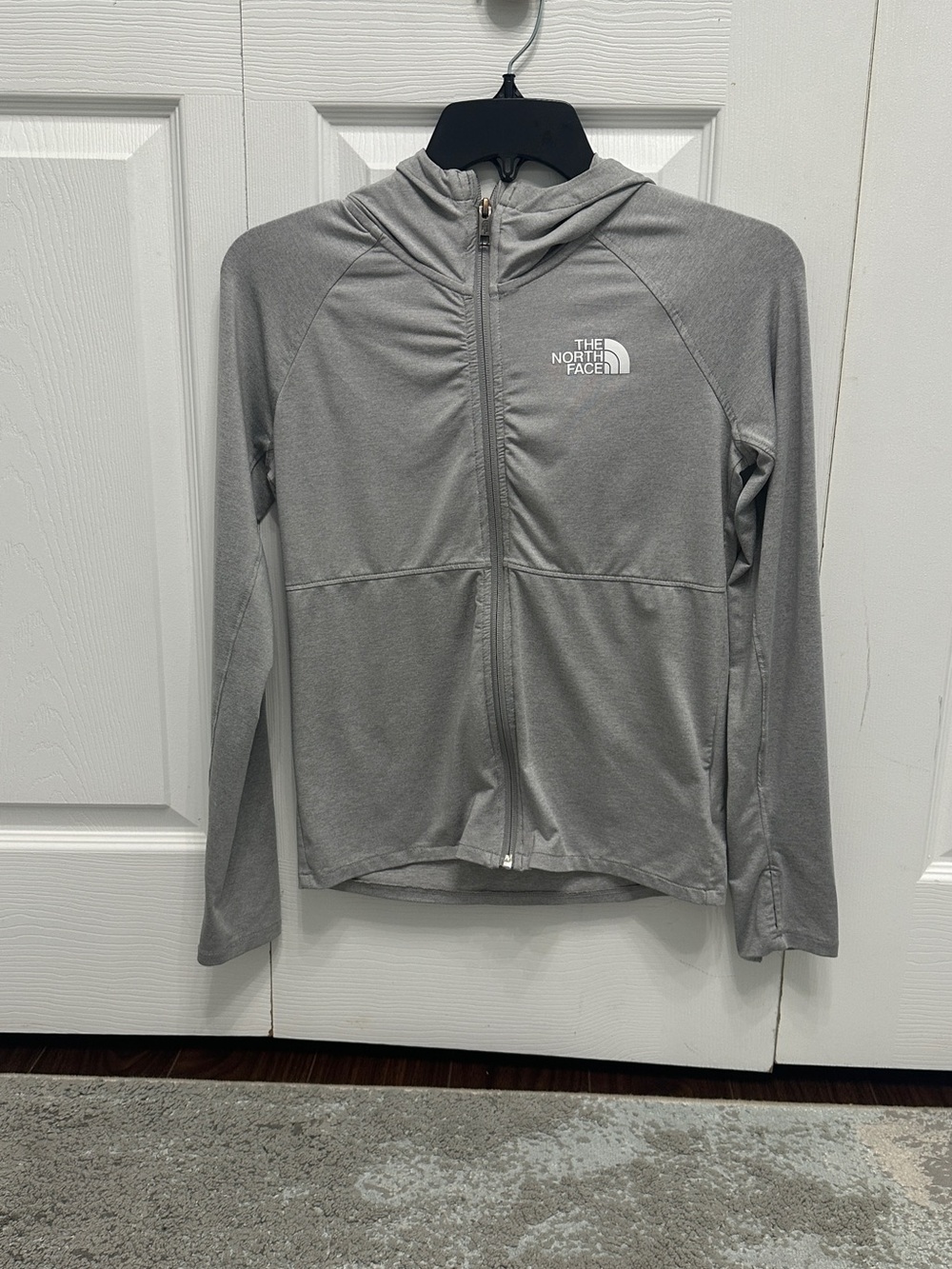 The North Face Kids' Hooded Zip Jacket - Light Gray
